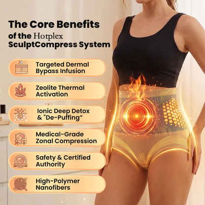 Hotplex® SculptCompress Moringa Berberine 4-in-1 Micro-Particle Fat-Burning Shorts